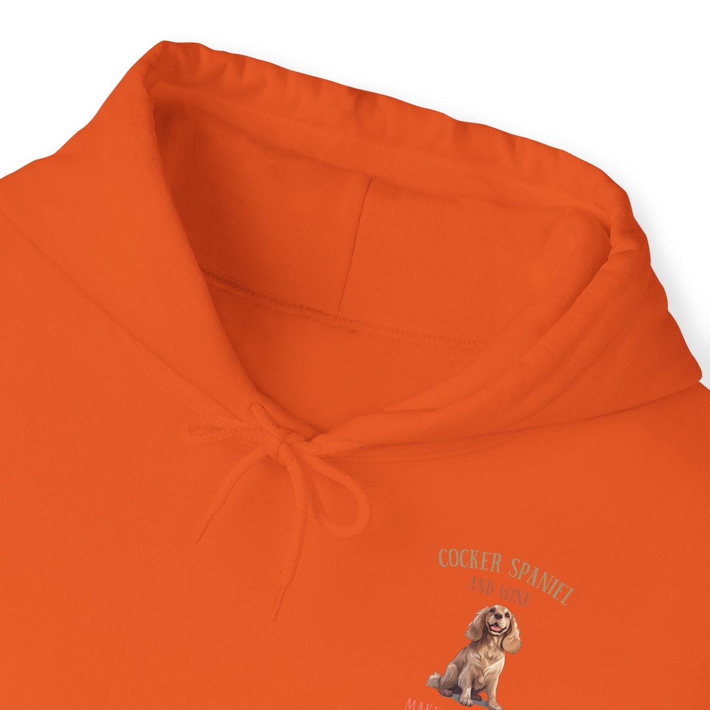 Backprint Heavy Blend™ Hooded Sweatshirt "Cocker Spaniel" - PAWZLOVE