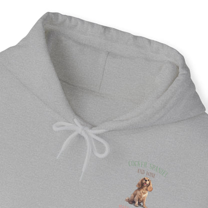 Backprint Heavy Blend™ Hooded Sweatshirt "Cocker Spaniel" - PAWZLOVE