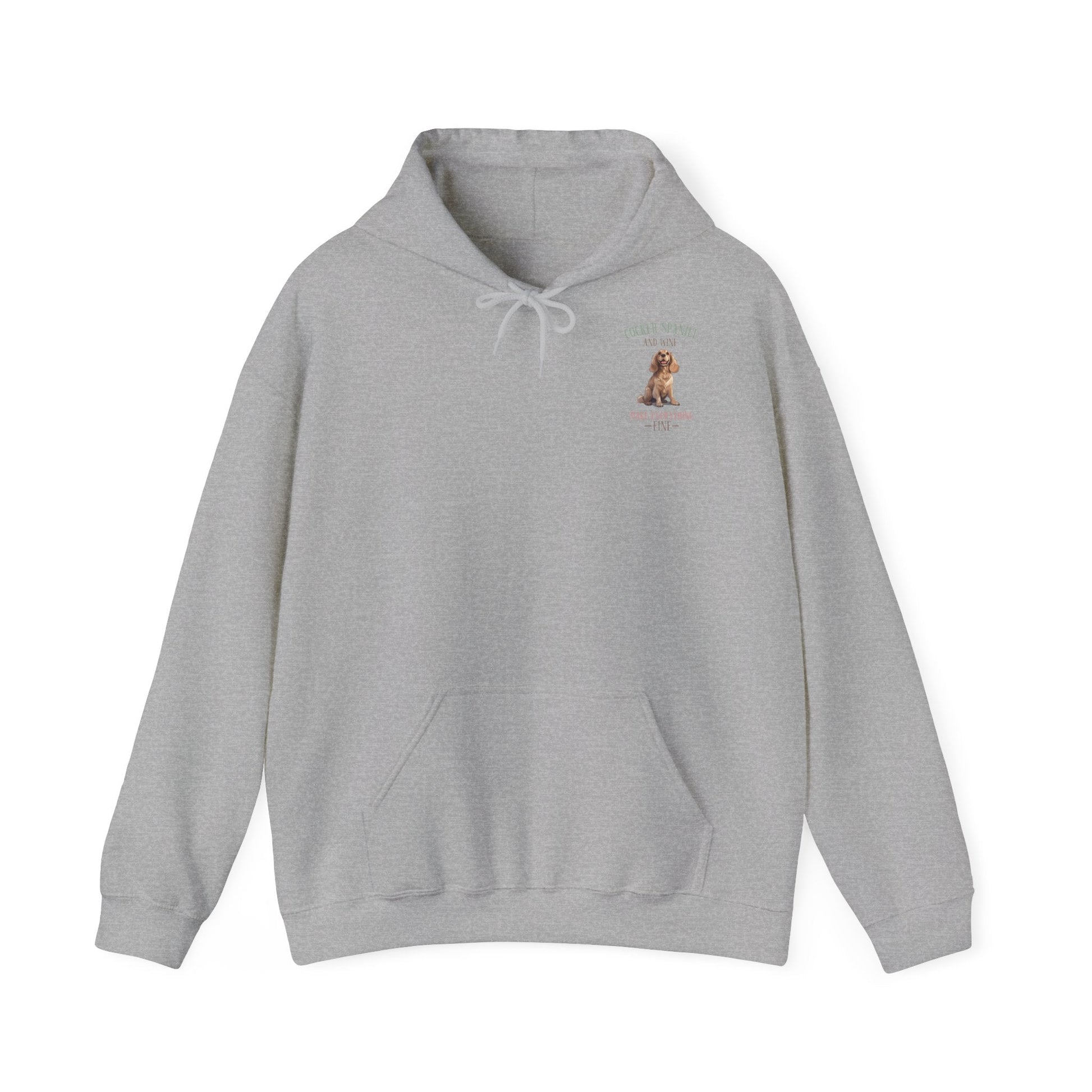 Backprint Heavy Blend™ Hooded Sweatshirt "Cocker Spaniel" - PAWZLOVE