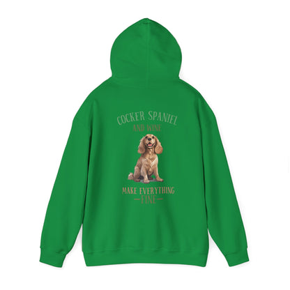 Backprint Heavy Blend™ Hooded Sweatshirt "Cocker Spaniel" - PAWZLOVE