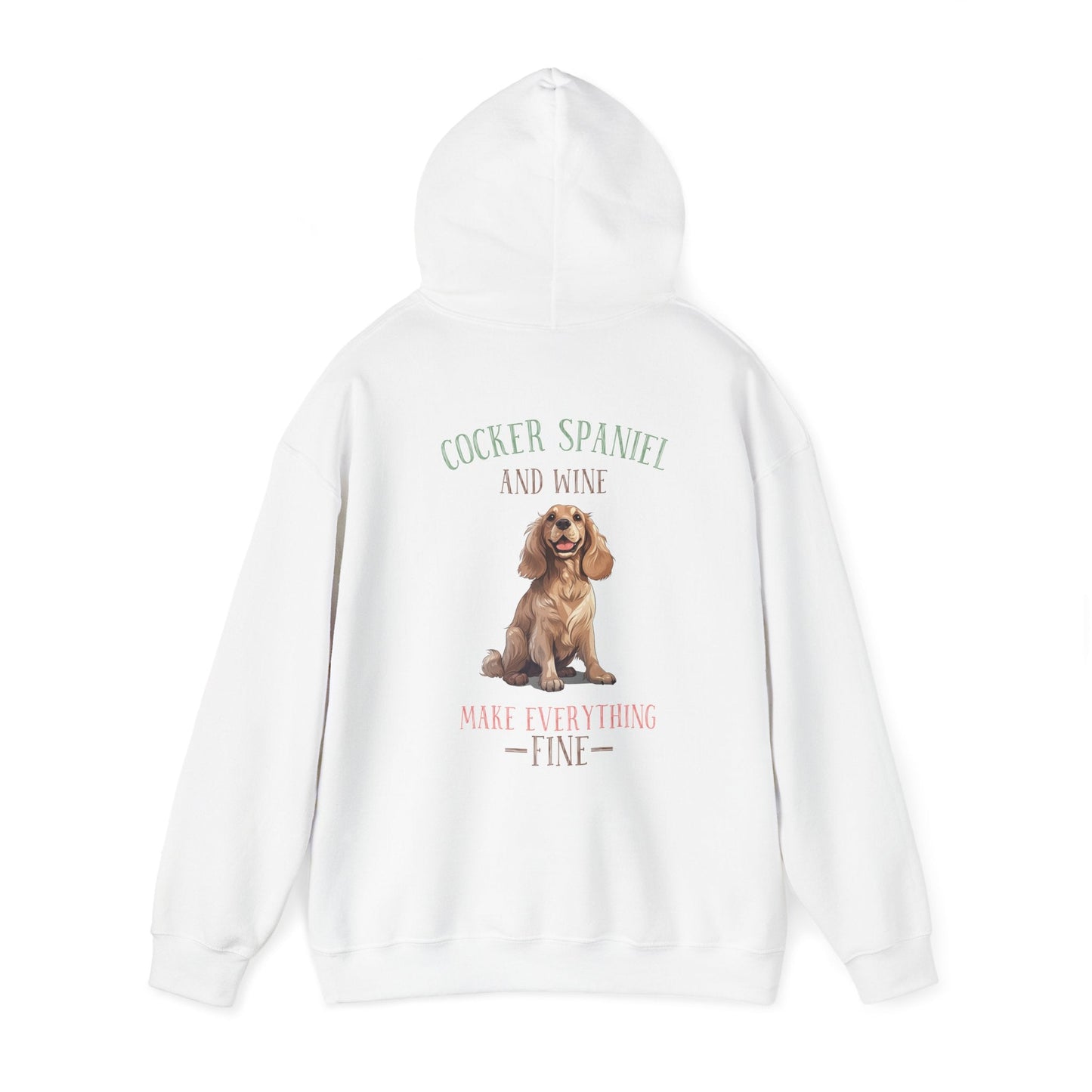 Backprint Heavy Blend™ Hooded Sweatshirt "Cocker Spaniel" - PAWZLOVE