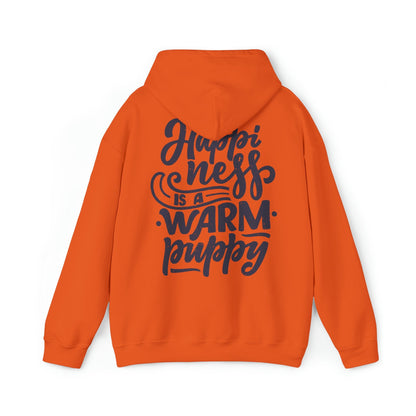 Backprint Heavy Blend™ Hooded Sweatshirt "Happiness" - PAWZLOVE