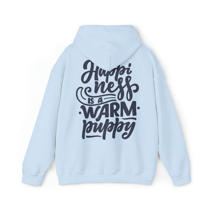 Backprint Heavy Blend™ Hooded Sweatshirt "Happiness" - PAWZLOVE