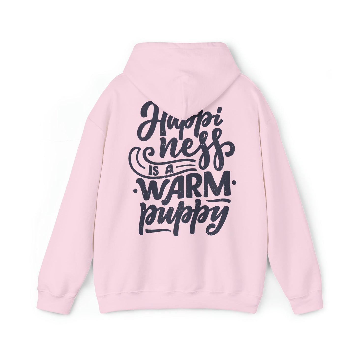 Backprint Heavy Blend™ Hooded Sweatshirt "Happiness" - PAWZLOVE