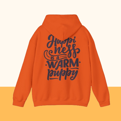 Backprint Heavy Blend™ Hooded Sweatshirt "Happiness" - PAWZLOVE