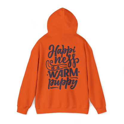 Backprint Heavy Blend™ Hooded Sweatshirt "Happiness" - PAWZLOVE