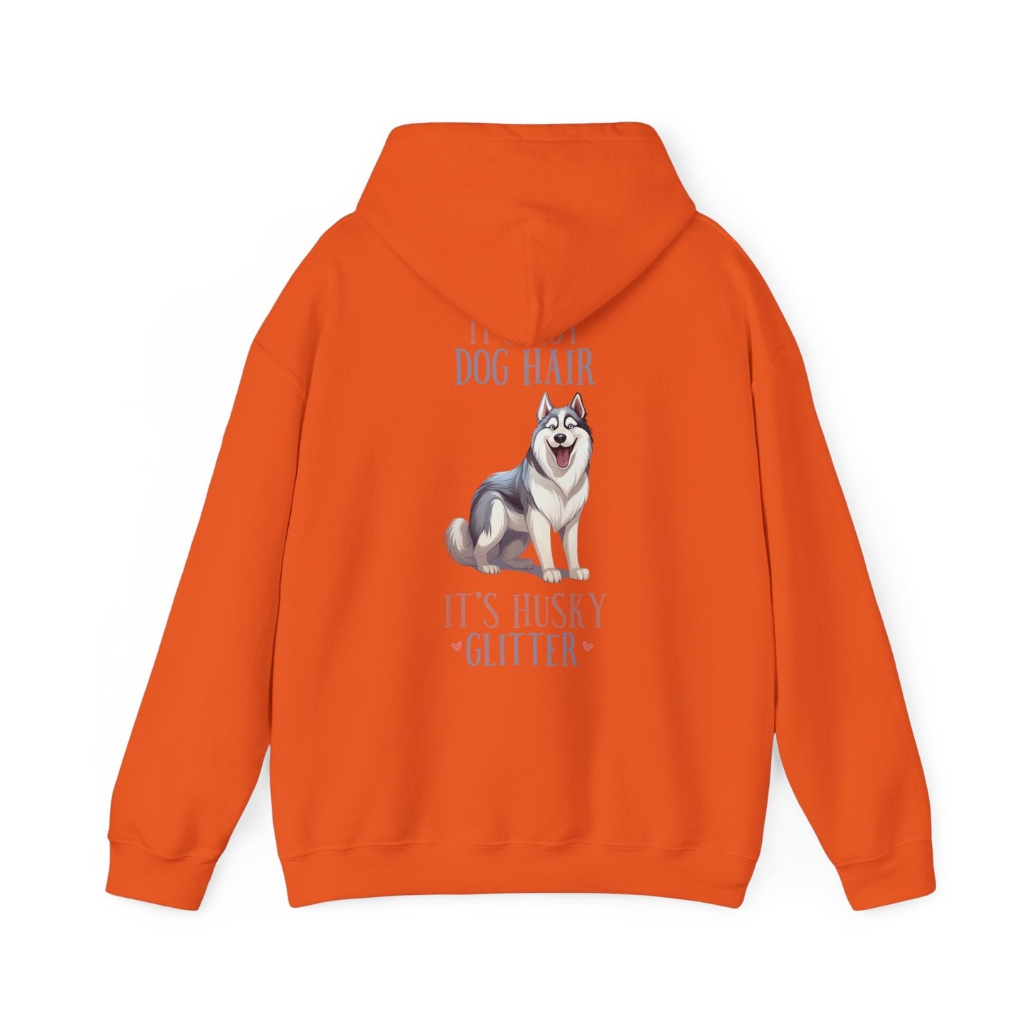 Backprint Heavy Blend™ Hooded Sweatshirt "Husky Glitter" - PAWZLOVE