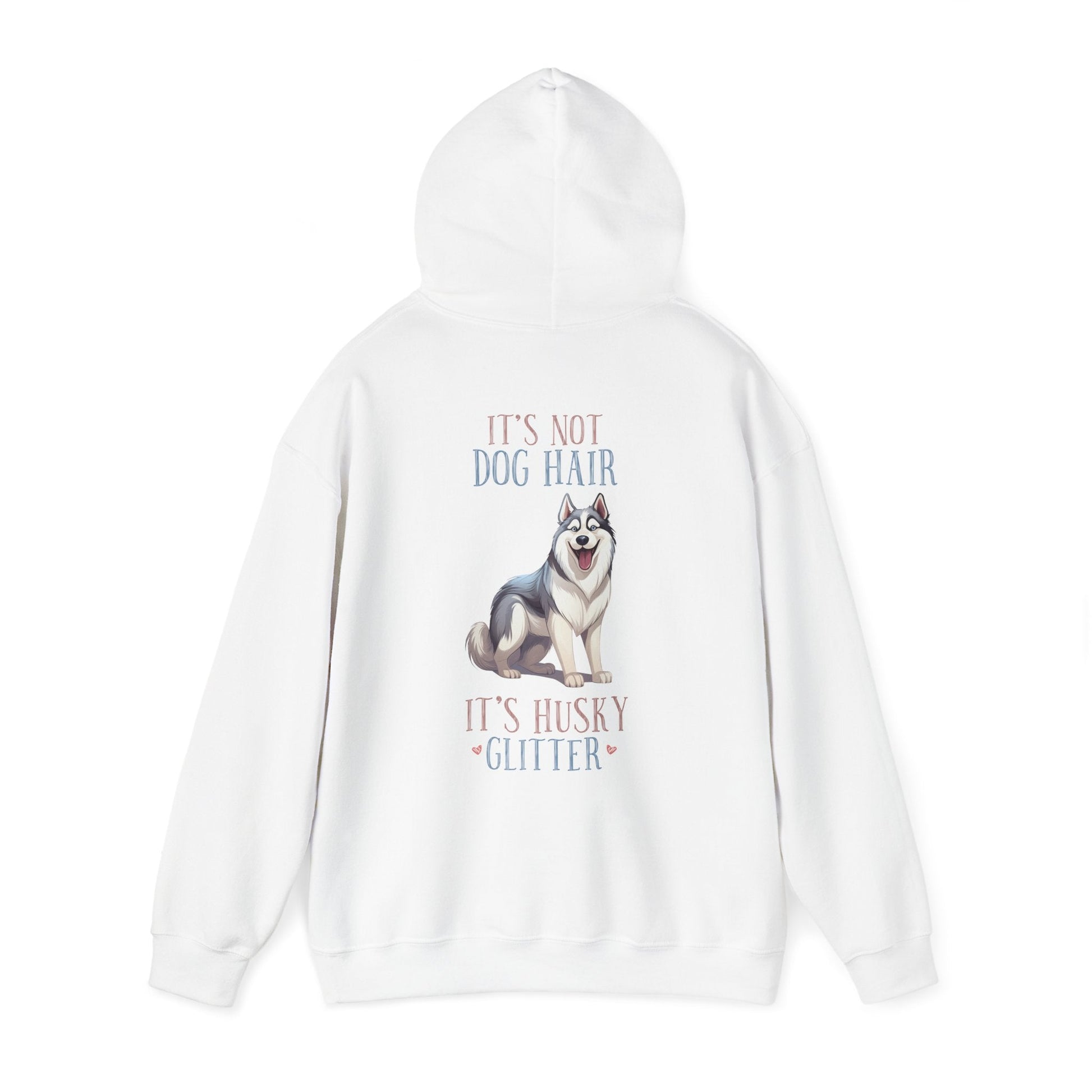 Backprint Heavy Blend™ Hooded Sweatshirt "Husky Glitter" - PAWZLOVE