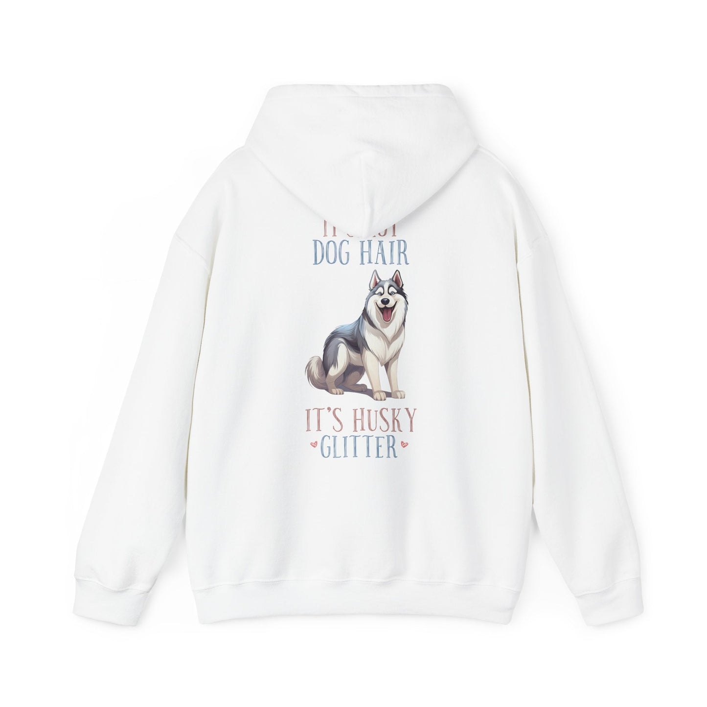 Backprint Heavy Blend™ Hooded Sweatshirt "Husky Glitter" - PAWZLOVE