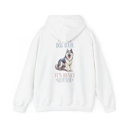 Backprint Heavy Blend™ Hooded Sweatshirt "Husky Glitter" - PAWZLOVE