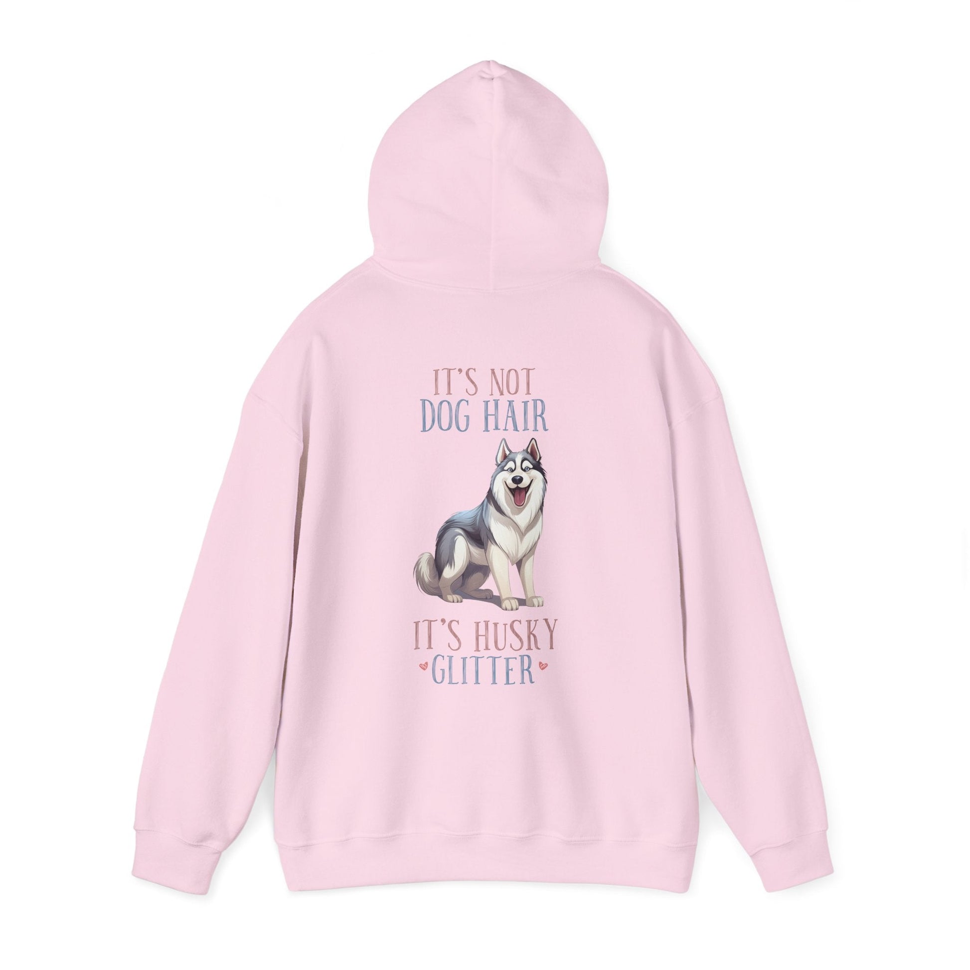 Backprint Heavy Blend™ Hooded Sweatshirt "Husky Glitter" - PAWZLOVE