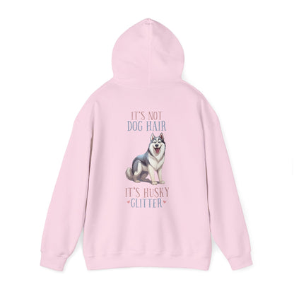 Backprint Heavy Blend™ Hooded Sweatshirt "Husky Glitter" - PAWZLOVE