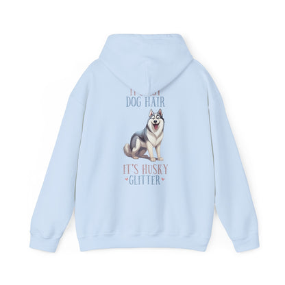 Backprint Heavy Blend™ Hooded Sweatshirt "Husky Glitter" - PAWZLOVE