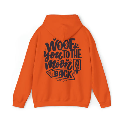 Backprint Heavy Blend™ Hooded Sweatshirt "I WOOF YOU" - PAWZLOVE