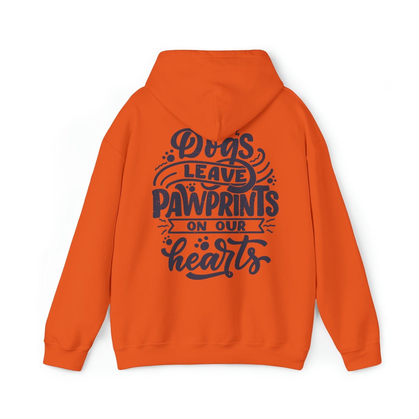 Backprint Heavy Blend™ Hooded Sweatshirt "Pawprints" - PAWZLOVE