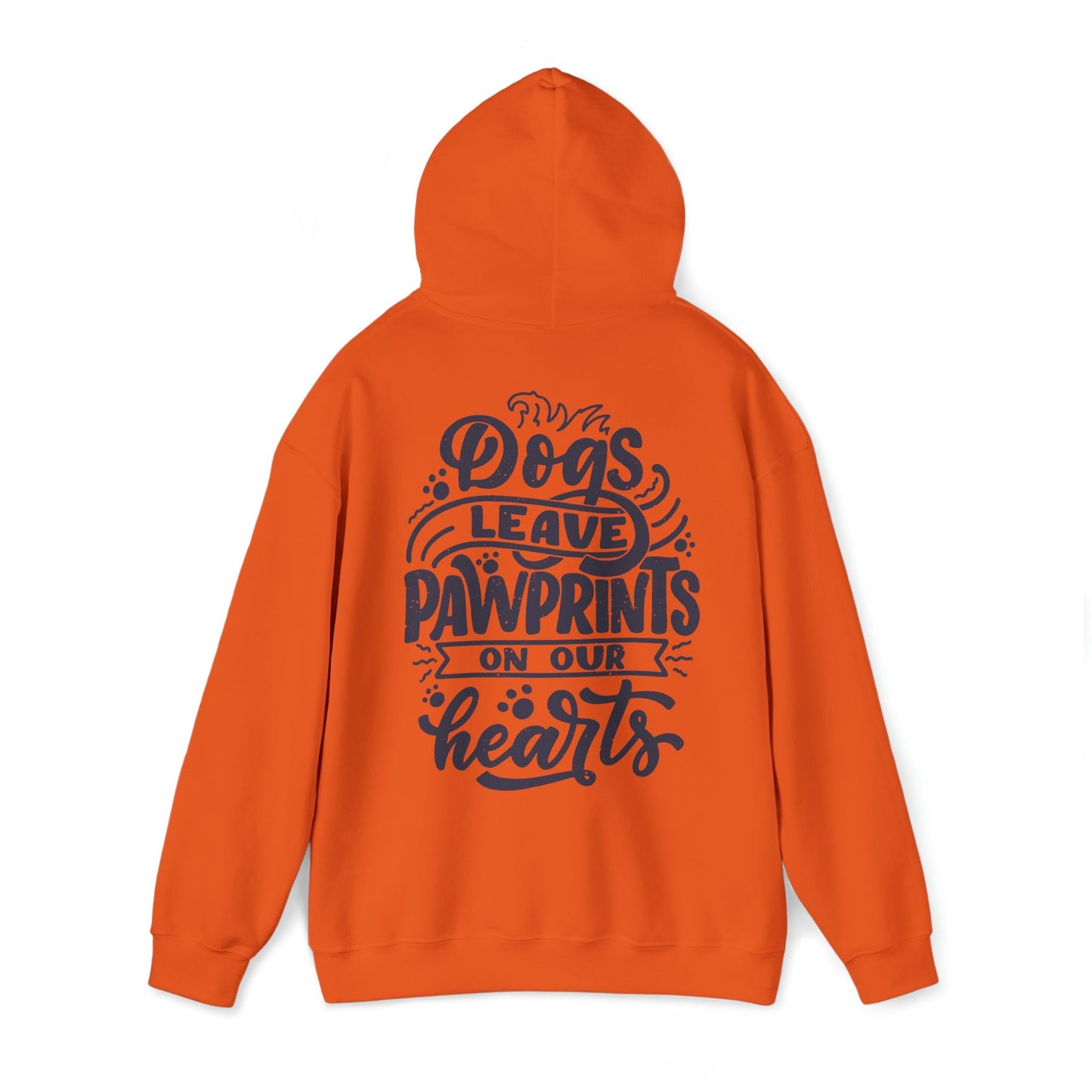 Backprint Heavy Blend™ Hooded Sweatshirt "Pawprints" - PAWZLOVE