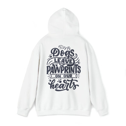 Backprint Heavy Blend™ Hooded Sweatshirt "Pawprints" - PAWZLOVE