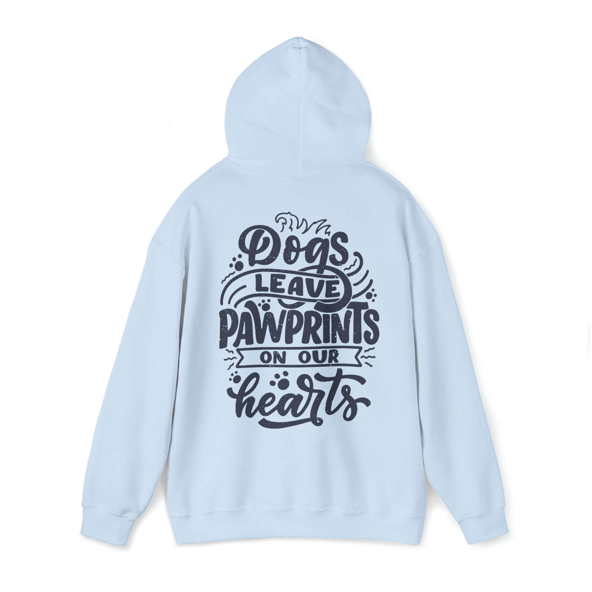 Backprint Heavy Blend™ Hooded Sweatshirt "Pawprints" - PAWZLOVE