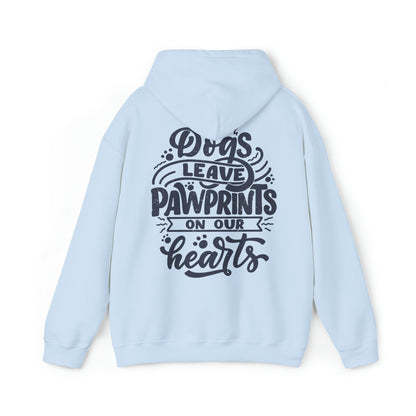 Backprint Heavy Blend™ Hooded Sweatshirt "Pawprints" - PAWZLOVE