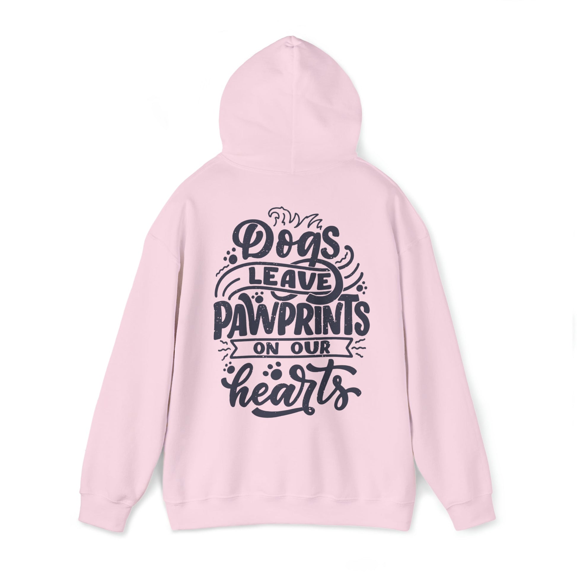 Backprint Heavy Blend™ Hooded Sweatshirt "Pawprints" - PAWZLOVE