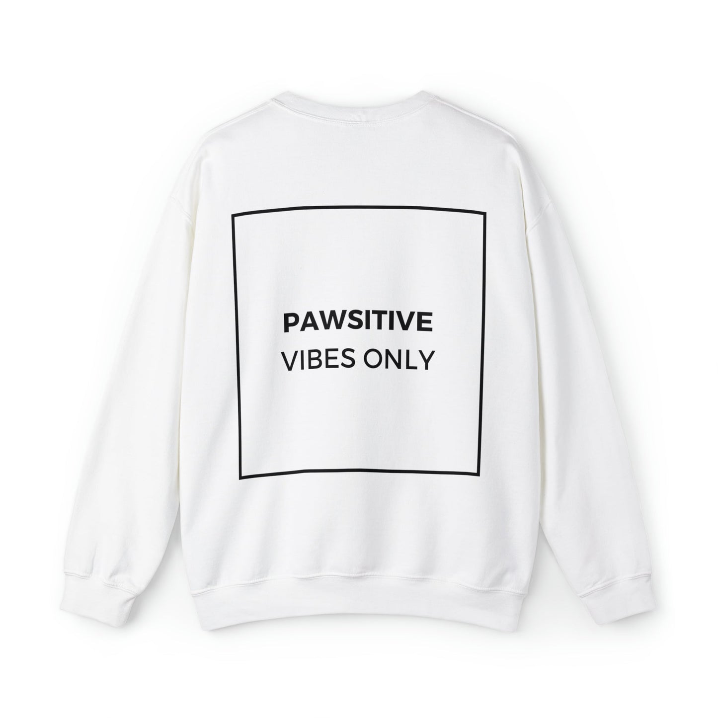 Backprint Heavy Blend™ Sweatshirt "PAWSITIVE VIBES ONLY" - PAWZLOVE