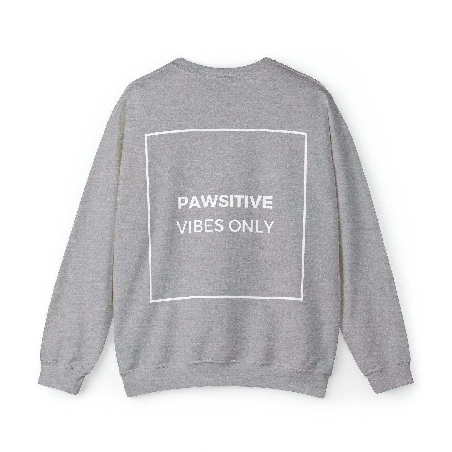 Backprint Heavy Blend™ Sweatshirt "PAWSITIVE VIBES ONLY" - PAWZLOVE