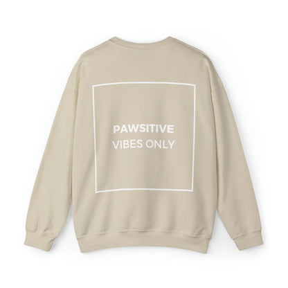 Backprint Heavy Blend™ Sweatshirt "PAWSITIVE VIBES ONLY" - PAWZLOVE