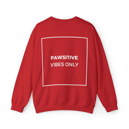 Backprint Heavy Blend™ Sweatshirt "PAWSITIVE VIBES ONLY" - PAWZLOVE