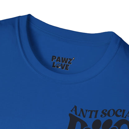 Backprint Softstyle T - Shirt "Anti Social Dog Mom" - PAWZLOVE