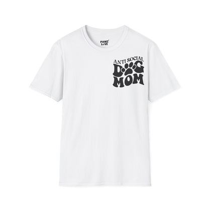 Backprint Softstyle T - Shirt "Anti Social Dog Mom" - PAWZLOVE