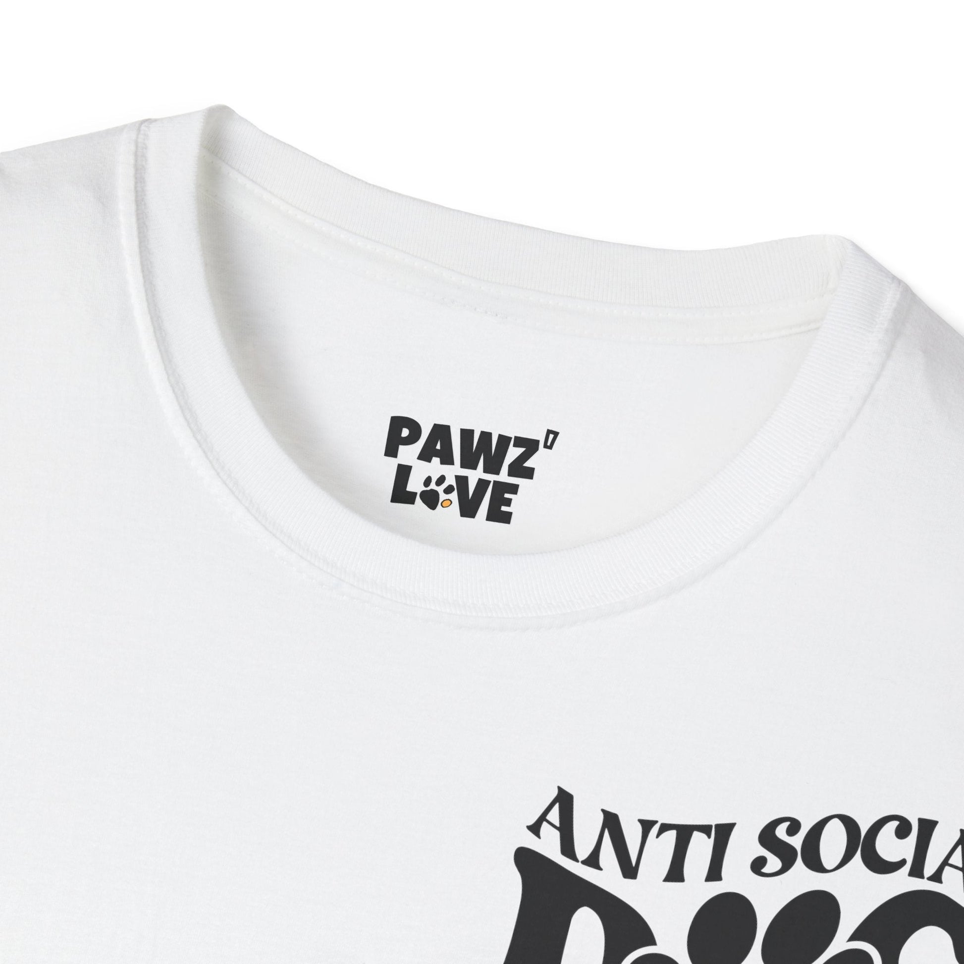 Backprint Softstyle T - Shirt "Anti Social Dog Mom" - PAWZLOVE