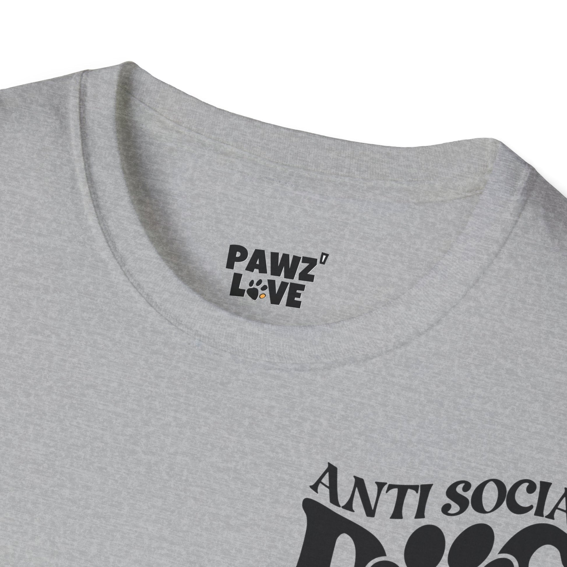 Backprint Softstyle T - Shirt "Anti Social Dog Mom" - PAWZLOVE