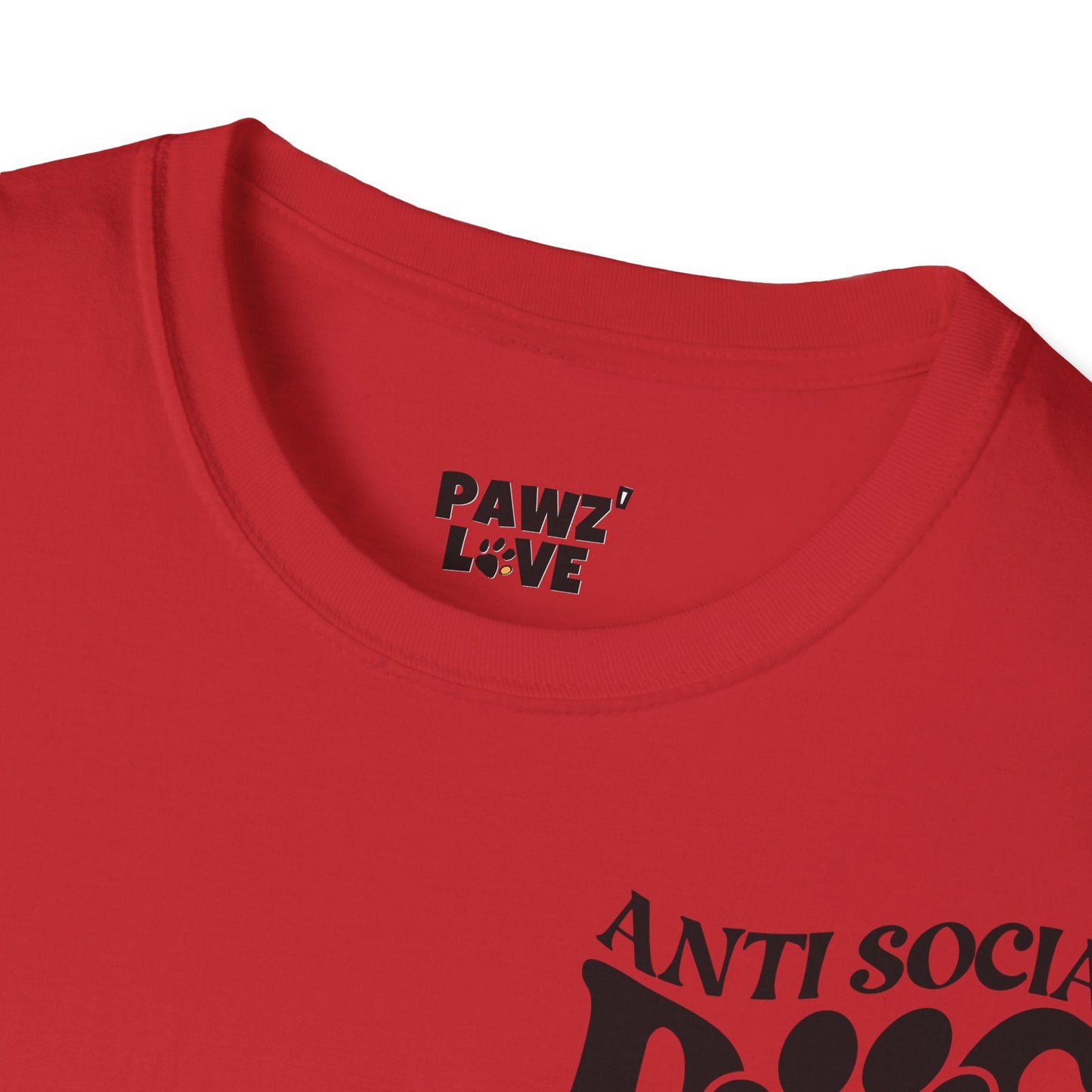 Backprint Softstyle T - Shirt "Anti Social Dog Mom" - PAWZLOVE