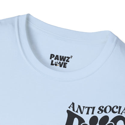 Backprint Softstyle T - Shirt "Anti Social Dog Mom" - PAWZLOVE