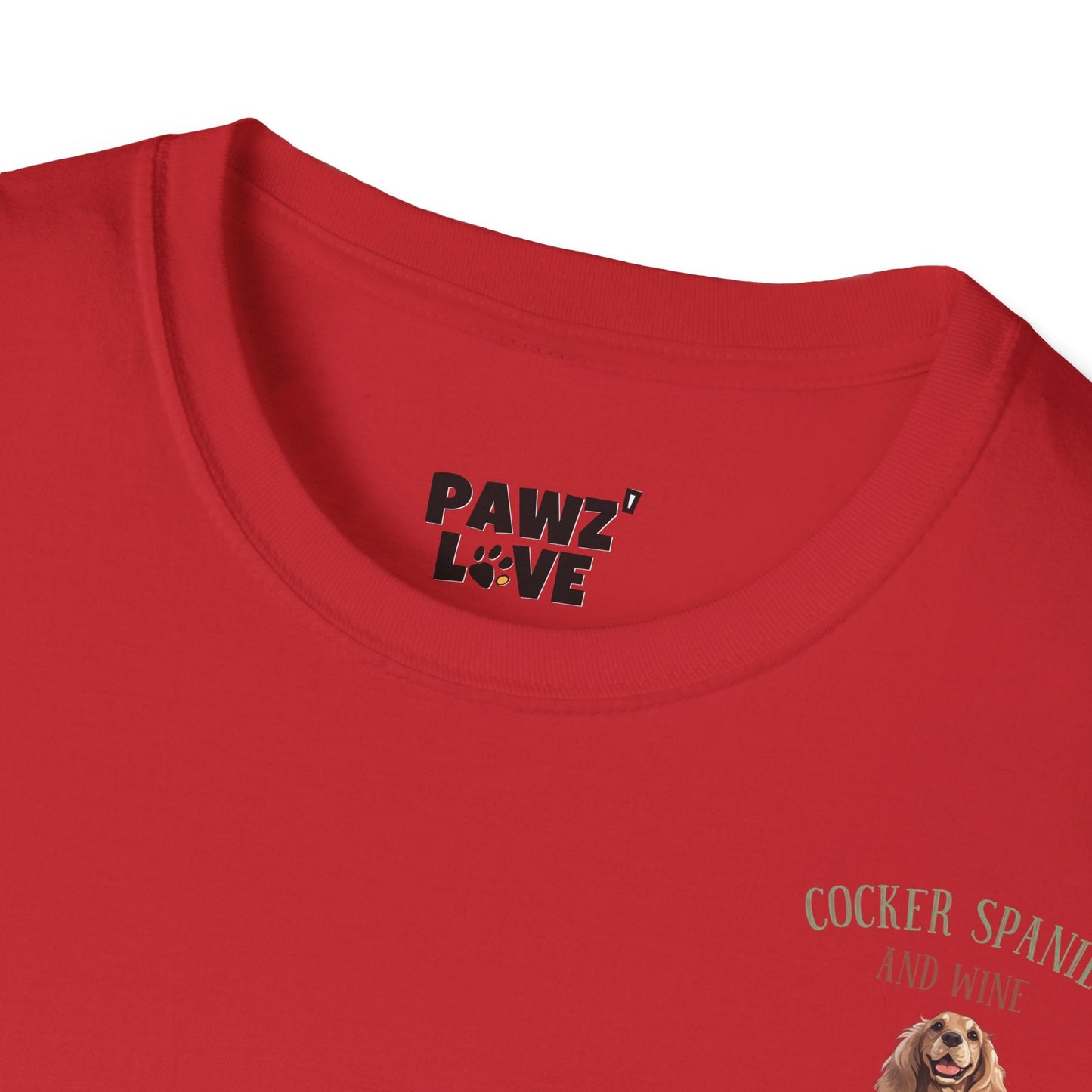 Backprint Softstyle T - Shirt "Cocker Spaniel" - PAWZLOVE