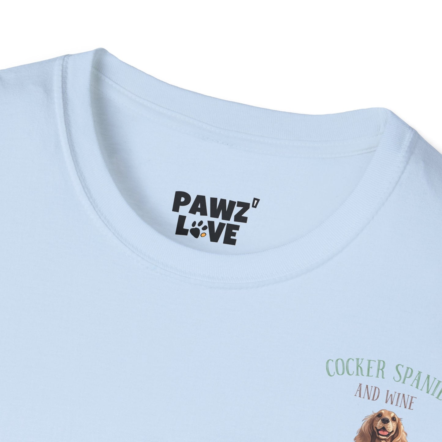 Backprint Softstyle T - Shirt "Cocker Spaniel" - PAWZLOVE