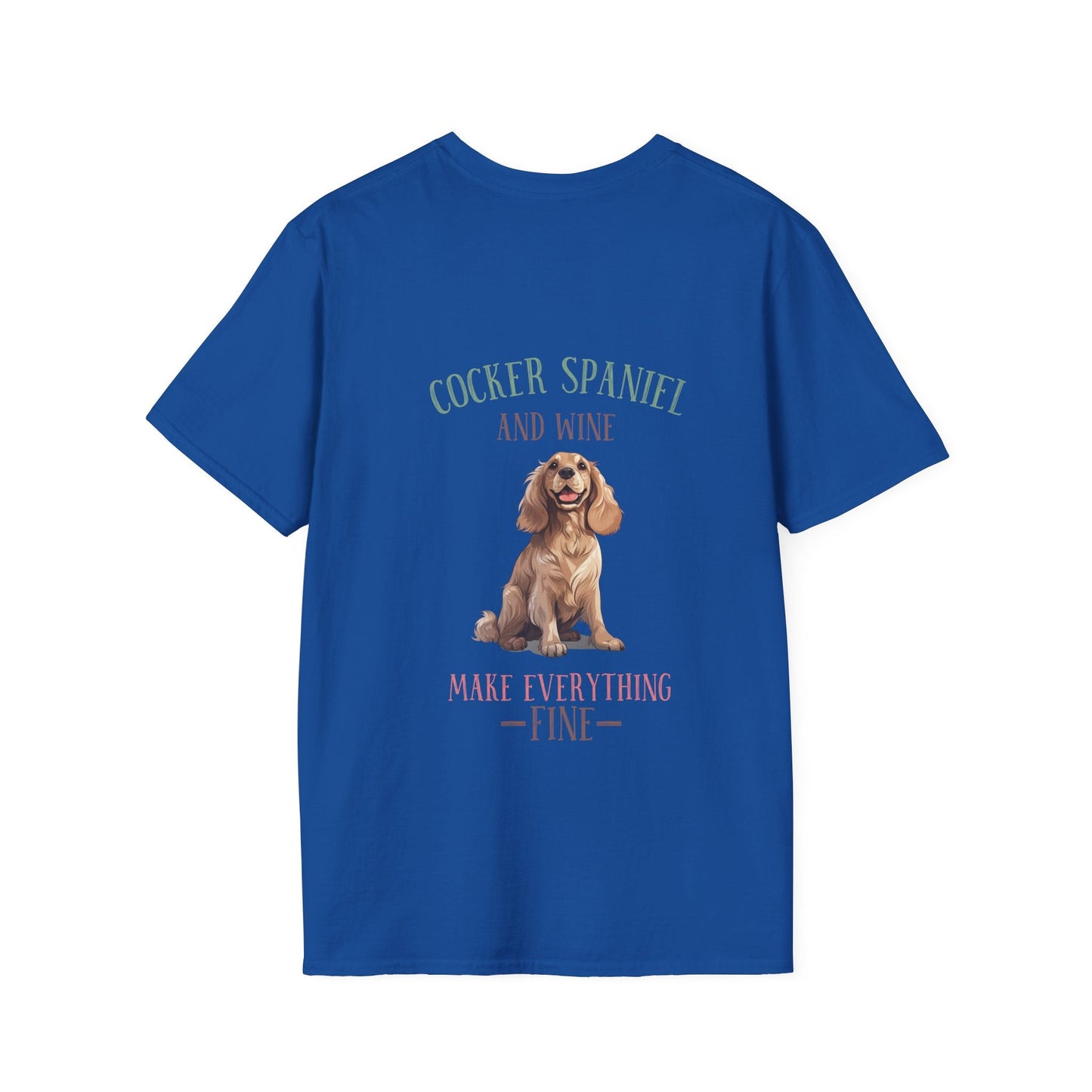 Backprint Softstyle T - Shirt "Cocker Spaniel" - PAWZLOVE