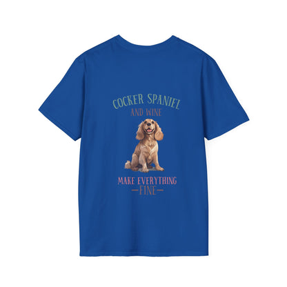 Backprint Softstyle T - Shirt "Cocker Spaniel" - PAWZLOVE