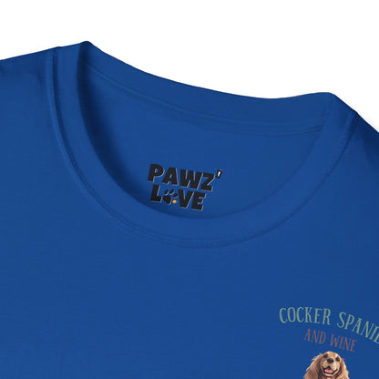 Backprint Softstyle T - Shirt "Cocker Spaniel" - PAWZLOVE