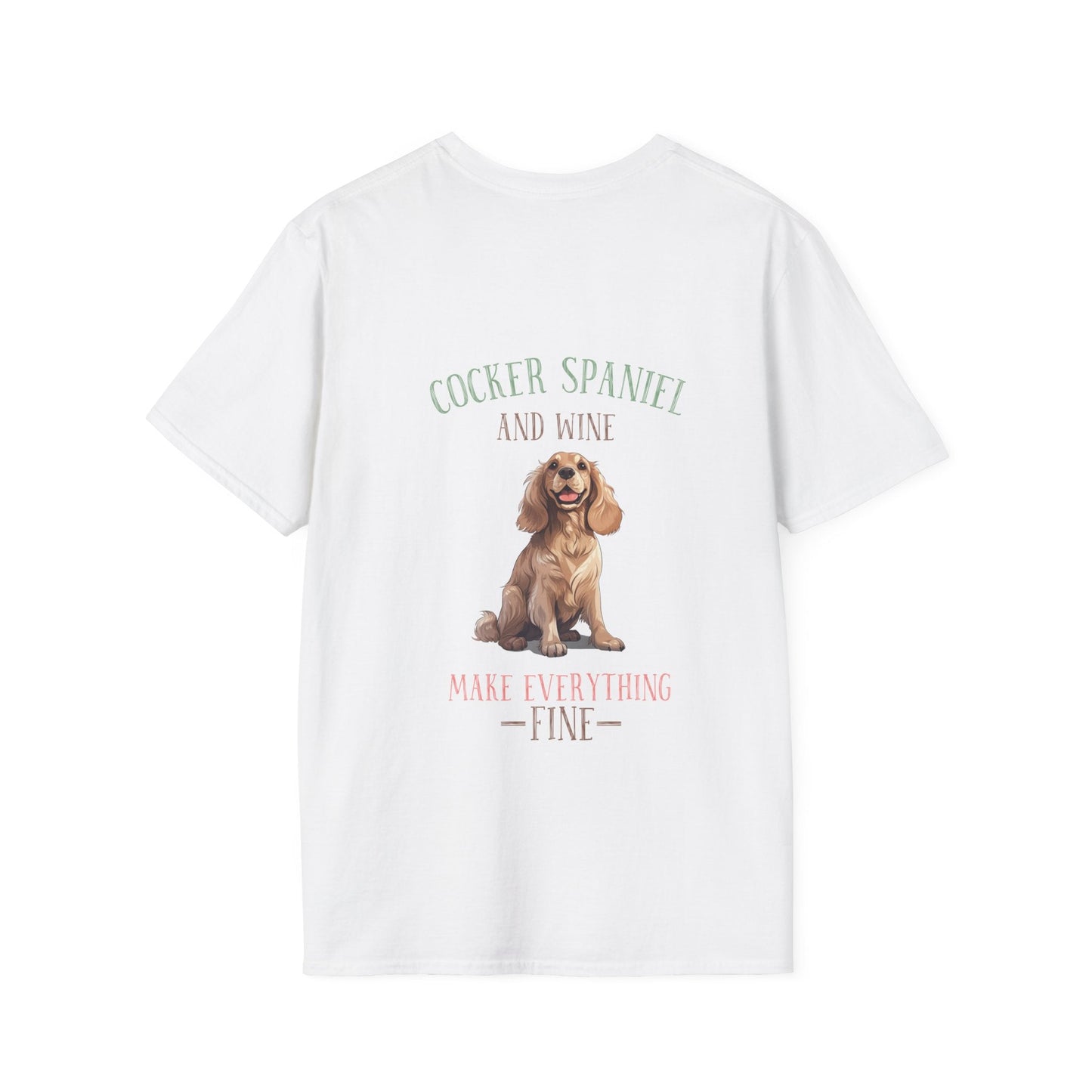 Backprint Softstyle T - Shirt "Cocker Spaniel" - PAWZLOVE