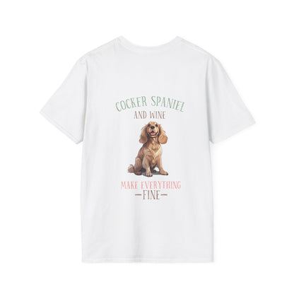 Backprint Softstyle T - Shirt "Cocker Spaniel" - PAWZLOVE