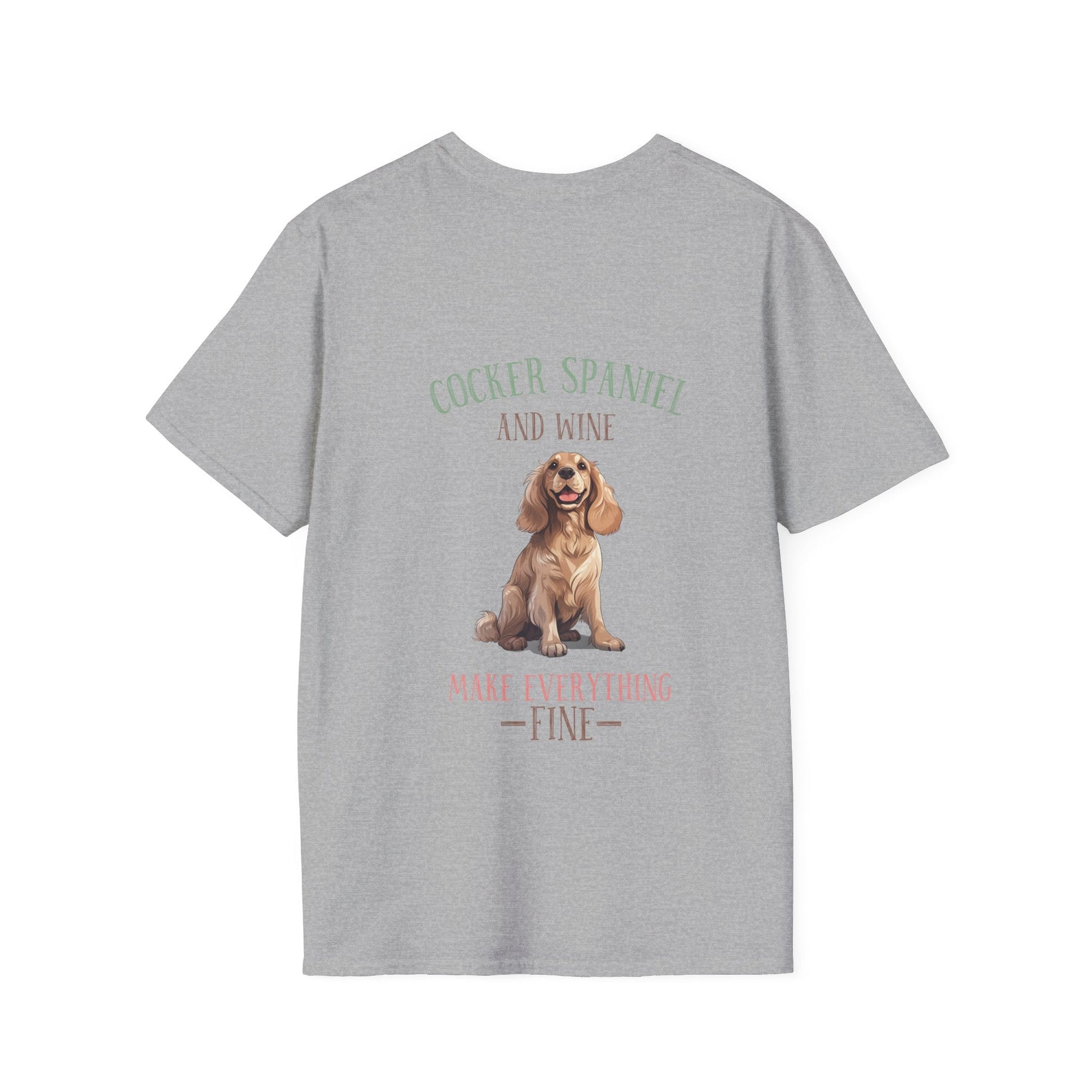 Backprint Softstyle T - Shirt "Cocker Spaniel" - PAWZLOVE