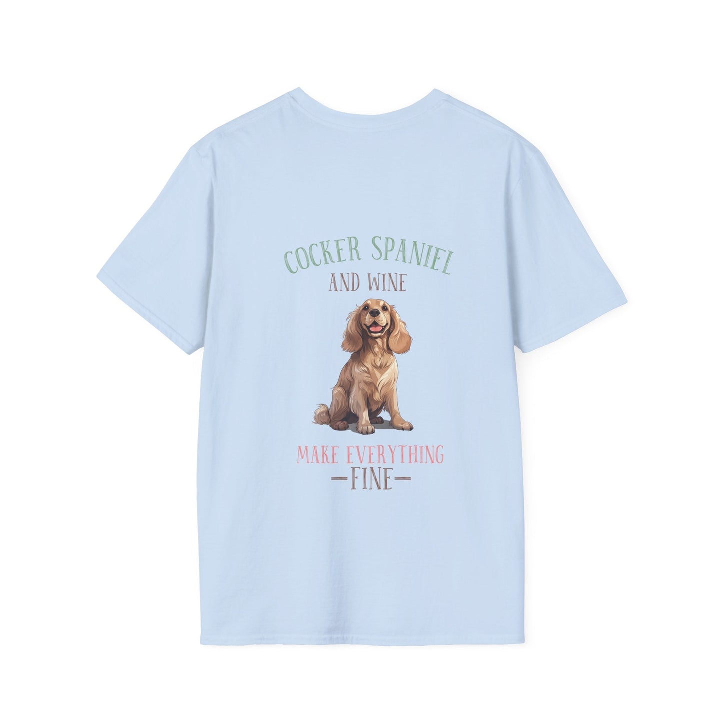 Backprint Softstyle T - Shirt "Cocker Spaniel" - PAWZLOVE