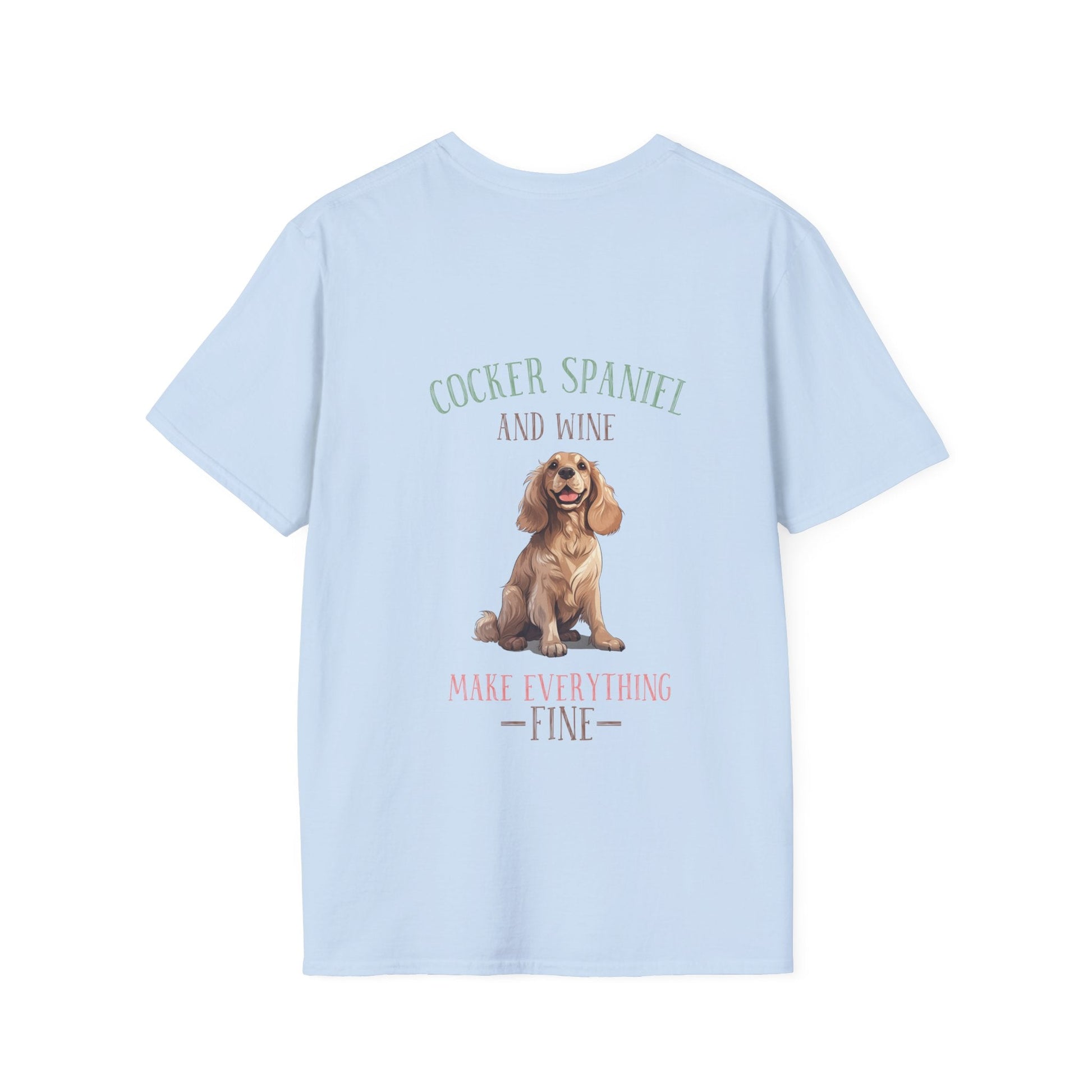 Backprint Softstyle T - Shirt "Cocker Spaniel" - PAWZLOVE