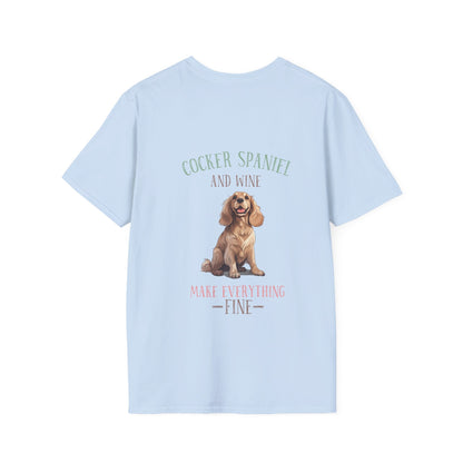 Backprint Softstyle T - Shirt "Cocker Spaniel" - PAWZLOVE