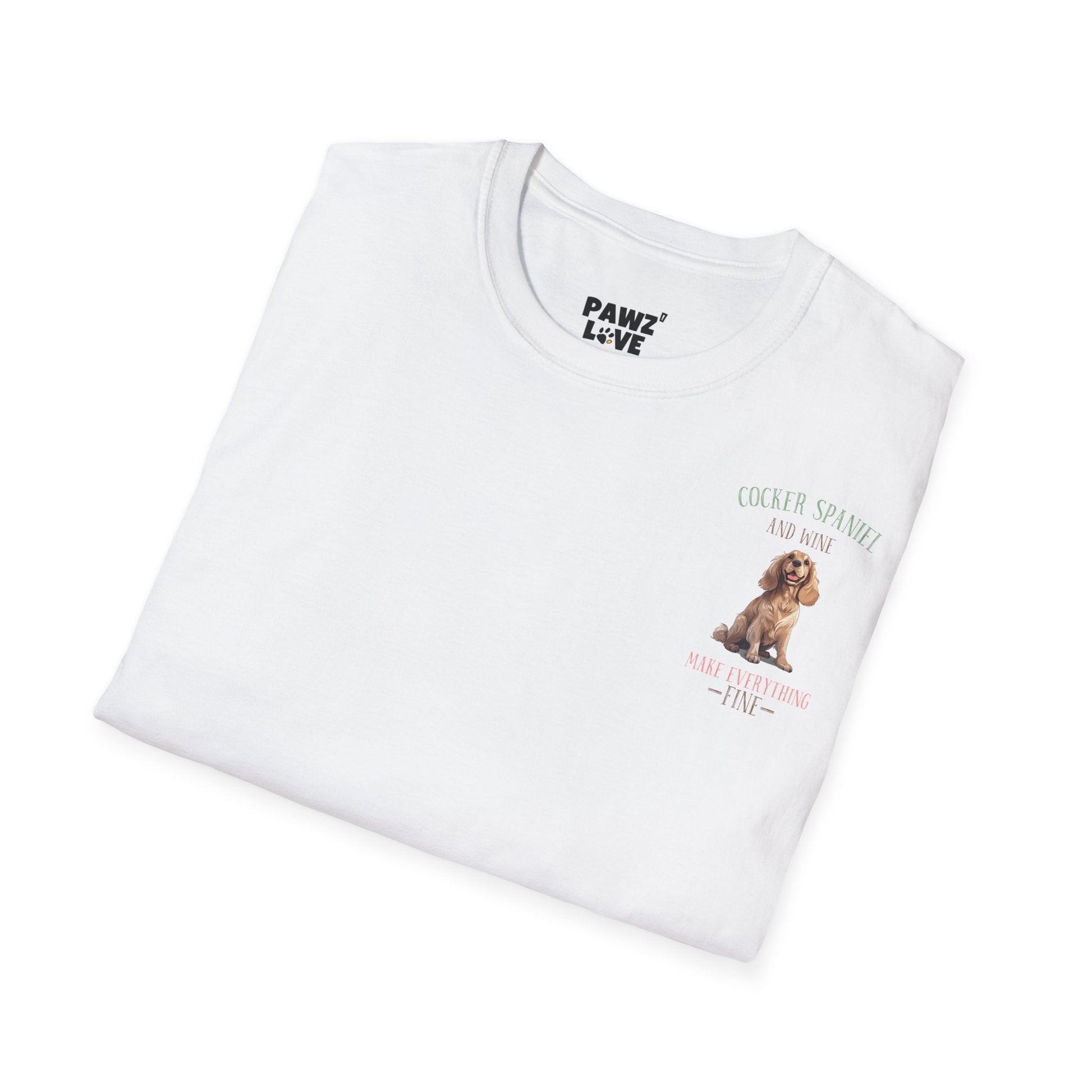 Backprint Softstyle T - Shirt "Cocker Spaniel" - PAWZLOVE