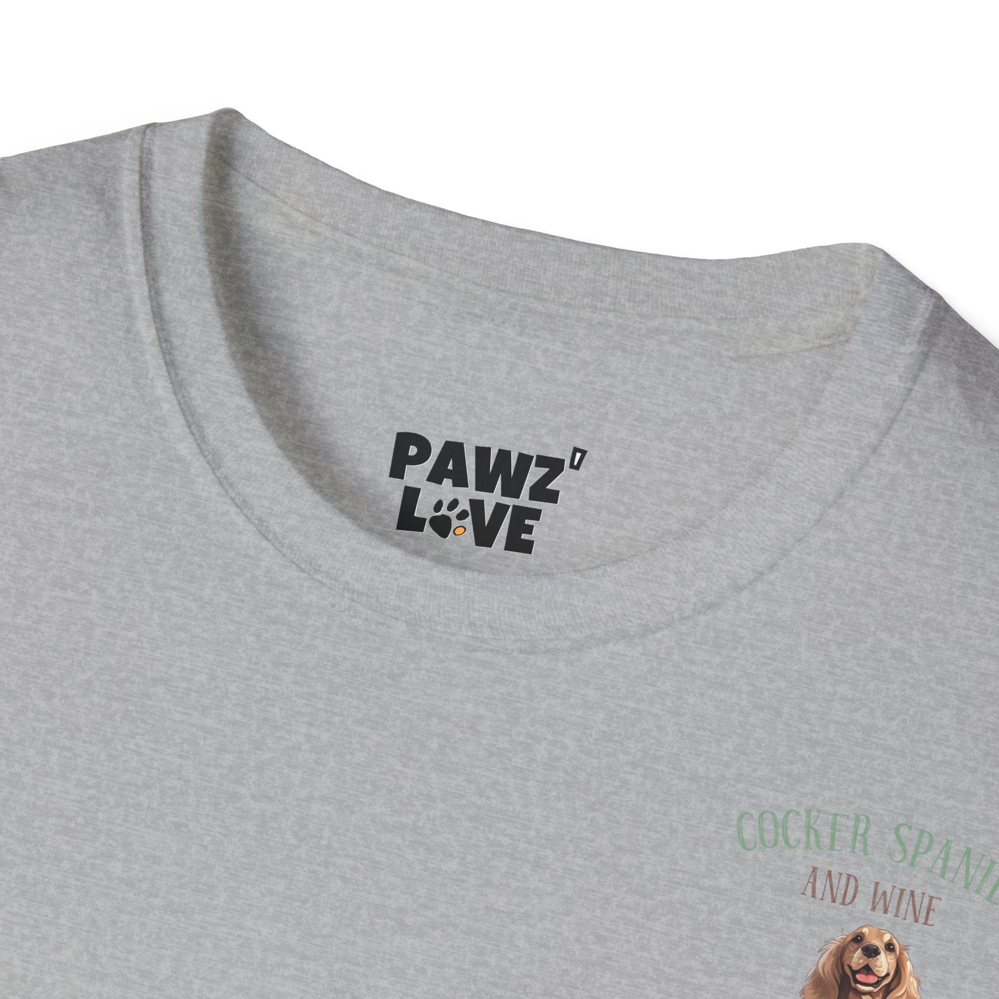 Backprint Softstyle T - Shirt "Cocker Spaniel" - PAWZLOVE