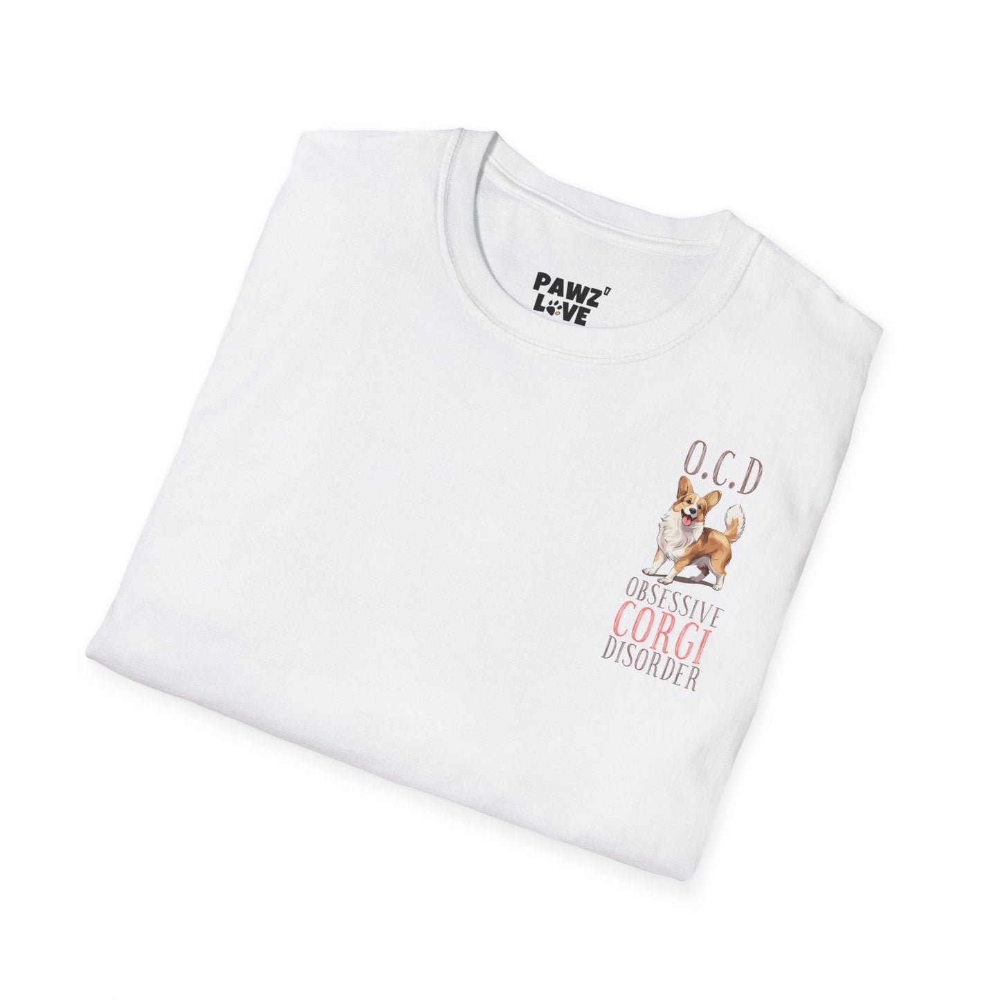 Backprint Softstyle T - Shirt "Corgi" - PAWZLOVE