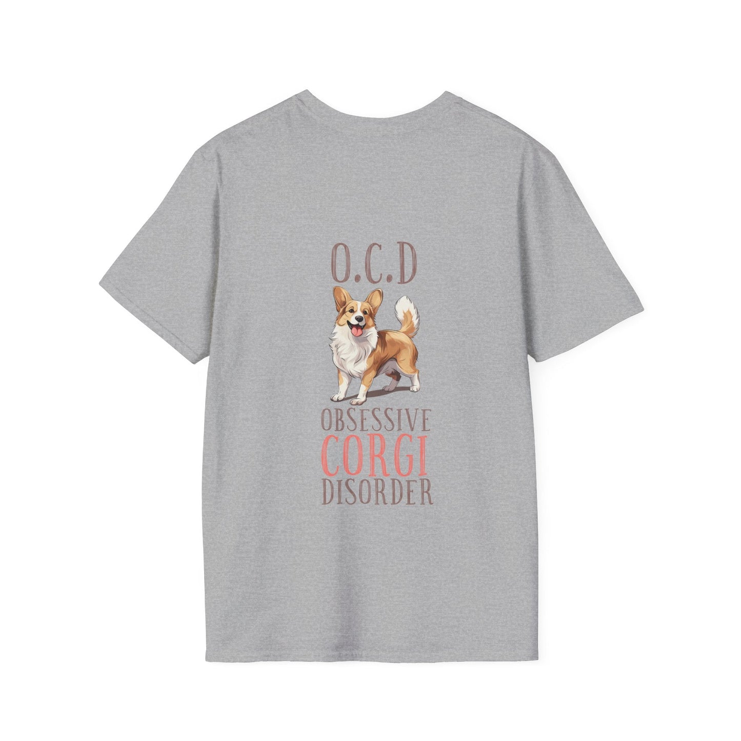 Backprint Softstyle T - Shirt "Corgi" - PAWZLOVE