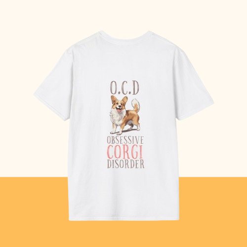 Backprint Softstyle T - Shirt "Corgi" - PAWZLOVE